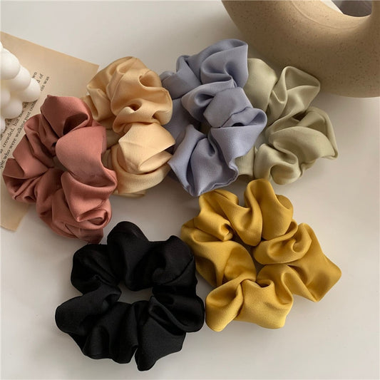 Women Silk Scrunchie Hair Band