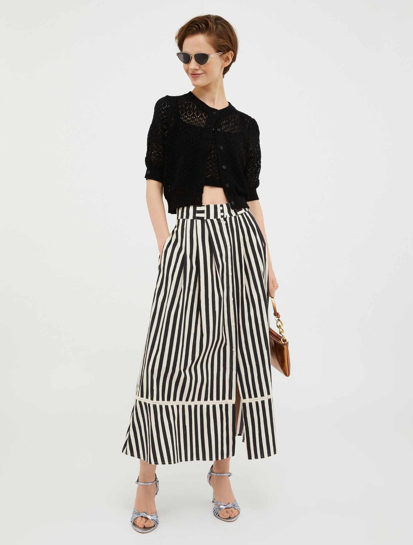 Max&co poplin corolla skirt